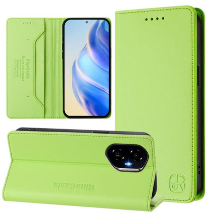 RC01 Dual-Folded Magnetic Suction RFID Leather Phone Case, For Honor 300 Pro / 300 Ultra, For Honor 300, For Honor X9c Global