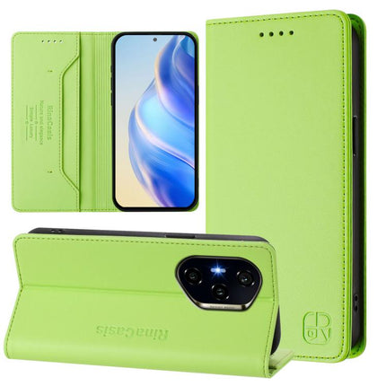 RC01 Dual-Folded Magnetic Suction RFID Leather Phone Case, For Honor Play 60, For Honor 400 Lite Global, For Honor 400 Global 156.5mm