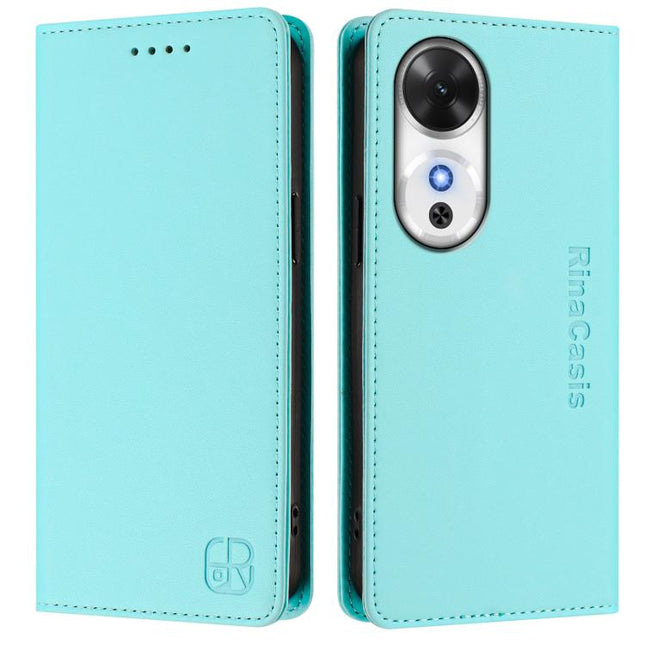 RC01 Dual-Folded Magnetic Suction RFID Leather Phone Case, For Honor Play 60, For Honor 400 Lite Global, For Honor 400 Global 156.5mm