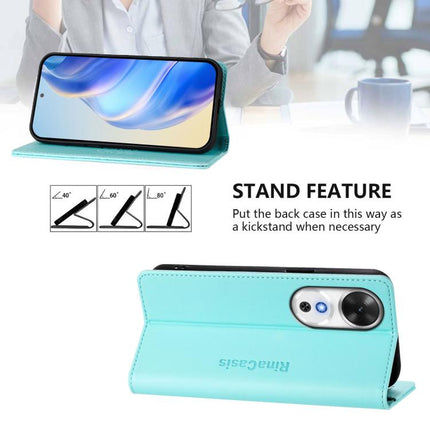 RC01 Dual-Folded Magnetic Suction RFID Leather Phone Case, For Honor Play 60, For Honor 400 Lite Global, For Honor 400 Global 156.5mm