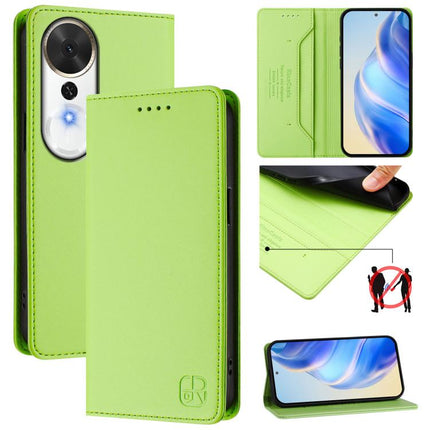 RC01 Dual-Folded Magnetic Suction RFID Leather Phone Case, For Honor Magic8 Pro, For Honor Magic8, For Honor Play 70 Plus