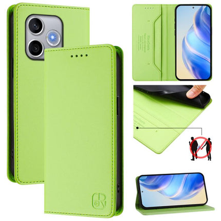 RC01 Dual-Folded Magnetic Suction RFID Leather Phone Case, For Honor 600 Lite Global, For Honor Magic8 Pro Air 5G, For Honor X8d 4G