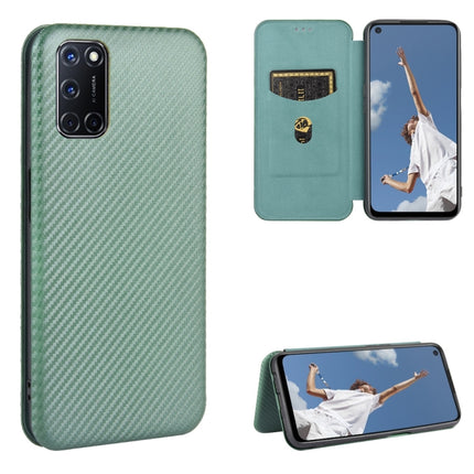 Carbon Fiber Texture Magnetic Horizontal Flip TPU + PC + PU Leather Case with Card Slot, For OPPO A52 / A72 / A92, For OPPO A91 / F15 Reno3(Southeast Asia Version), For OPPO A92s, For OPPO Ace2