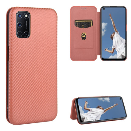 Carbon Fiber Texture Magnetic Horizontal Flip TPU + PC + PU Leather Case with Card Slot, For OPPO A52 / A72 / A92, For OPPO A91 / F15 Reno3(Southeast Asia Version), For OPPO A92s, For OPPO Ace2