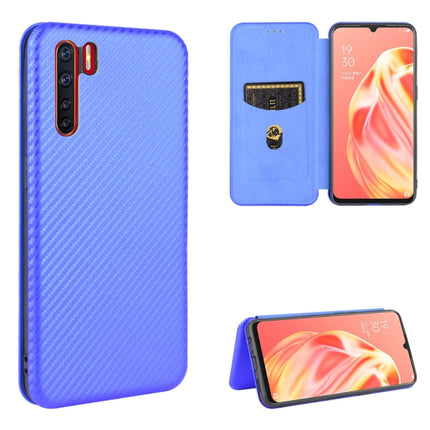 Carbon Fiber Texture Magnetic Horizontal Flip TPU + PC + PU Leather Case with Card Slot, For OPPO A52 / A72 / A92, For OPPO A91 / F15 Reno3(Southeast Asia Version), For OPPO A92s, For OPPO Ace2
