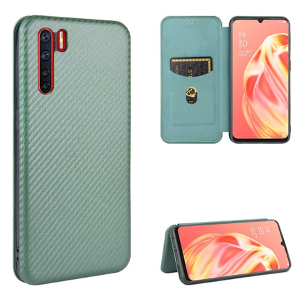 Carbon Fiber Texture Magnetic Horizontal Flip TPU + PC + PU Leather Case with Card Slot, For OPPO A52 / A72 / A92, For OPPO A91 / F15 Reno3(Southeast Asia Version), For OPPO A92s, For OPPO Ace2