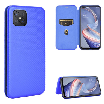 Carbon Fiber Texture Magnetic Horizontal Flip TPU + PC + PU Leather Case with Card Slot, For OPPO A52 / A72 / A92, For OPPO A91 / F15 Reno3(Southeast Asia Version), For OPPO A92s, For OPPO Ace2