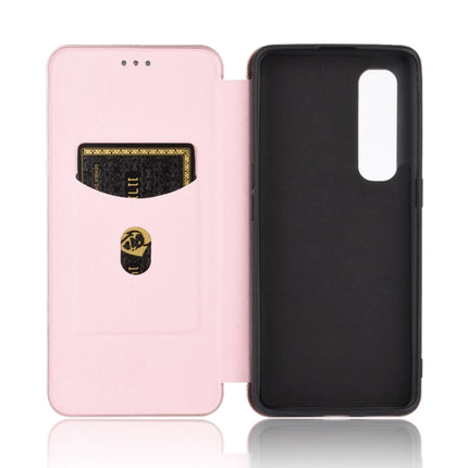 Carbon Fiber Texture Magnetic Horizontal Flip TPU + PC + PU Leather Case with Card Slot, For OPPO Find X2 Pro, For OPPO Find X2, For OPPO Realme C11, For OPPO Realme C15