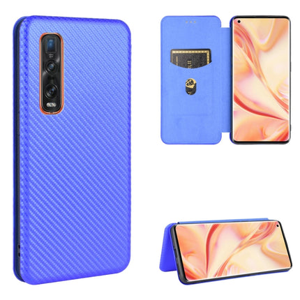 Carbon Fiber Texture Magnetic Horizontal Flip TPU + PC + PU Leather Case with Card Slot, For OPPO Find X2 Pro, For OPPO Find X2, For OPPO Realme C11, For OPPO Realme C15
