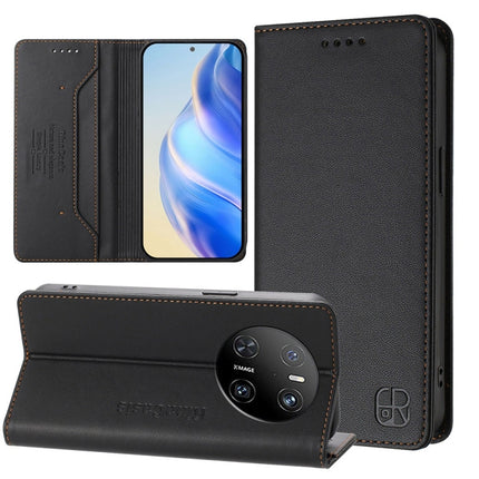 RC01 Dual-Folded Magnetic Suction RFID Leather Phone Case, For Huawei Mate 70, For Huawei Nova 13 Pro, For Huawei Nova 13 / Nova 12
