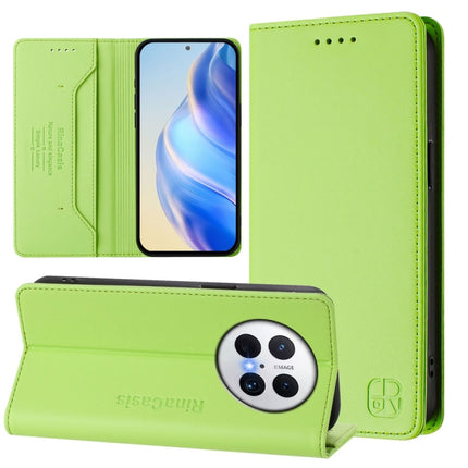 RC01 Dual-Folded Magnetic Suction RFID Leather Phone Case, For Huawei Pura 90 Pro 5G, For Huawei Mate 70 Air 5G, For Huawei Mate 70 Pro