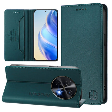 RC01 Dual-Folded Magnetic Suction RFID Leather Phone Case, For Huawei Pura 70 Pro / Pura 70 Pro+, For Huawei nova 12i Global, For Huawei nova 12s Global