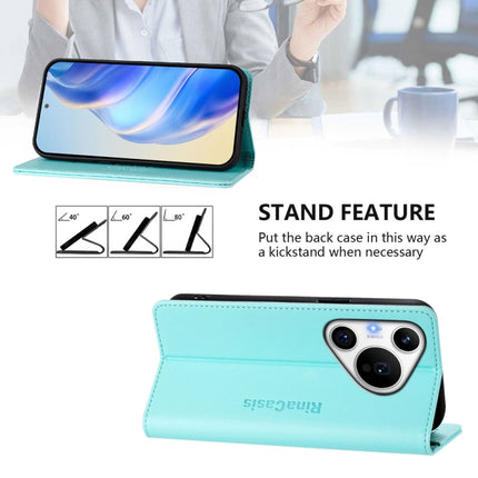 RC01 Dual-Folded Magnetic Suction RFID Leather Phone Case, For Huawei Pura 70 Pro / Pura 70 Pro+, For Huawei nova 12i Global, For Huawei nova 12s Global