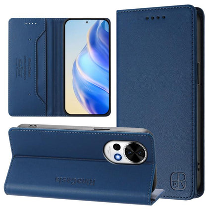 RC01 Dual-Folded Magnetic Suction RFID Leather Phone Case, For Huawei Mate 70, For Huawei Nova 13 Pro, For Huawei Nova 13 / Nova 12