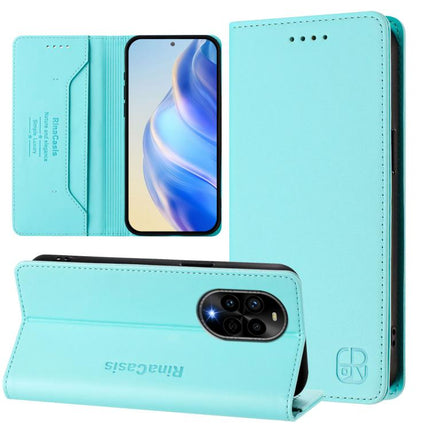RC01 Dual-Folded Magnetic Suction RFID Leather Phone Case, For Huawei Mate 70, For Huawei Nova 13 Pro, For Huawei Nova 13 / Nova 12
