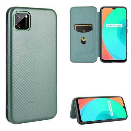 Carbon Fiber Texture Magnetic Horizontal Flip TPU + PC + PU Leather Case with Card Slot, For OPPO Find X2 Pro, For OPPO Find X2, For OPPO Realme C11, For OPPO Realme C15