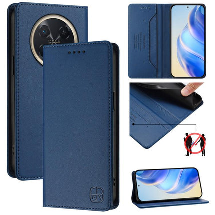 RC01 Dual-Folded Magnetic Suction RFID Leather Phone Case, For Huawei nova 16z / 15 / 14, For Huawei nova 16, For Huawei Pura 90 Pro Max 5G
