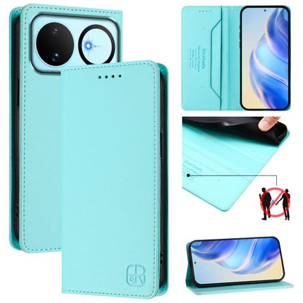 RC01 Dual-Folded Magnetic Suction RFID Leather Phone Case, For Huawei nova 16z / 15 / 14, For Huawei nova 16, For Huawei Pura 90 Pro Max 5G