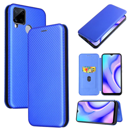 Carbon Fiber Texture Magnetic Horizontal Flip TPU + PC + PU Leather Case with Card Slot, For OPPO Find X2 Pro, For OPPO Find X2, For OPPO Realme C11, For OPPO Realme C15