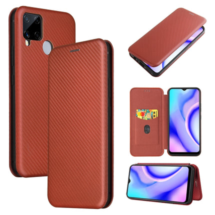 Carbon Fiber Texture Magnetic Horizontal Flip TPU + PC + PU Leather Case with Card Slot, For OPPO Find X2 Pro, For OPPO Find X2, For OPPO Realme C11, For OPPO Realme C15