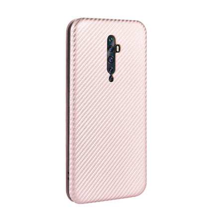 Carbon Fiber Texture Magnetic Horizontal Flip TPU + PC + PU Leather Case with Card Slot, For OPPO Reno2 Z / F, For OPPO Reno3 A(Japanese Version), For OPPO Reno4 Pro 5G, For OPPO Reno A