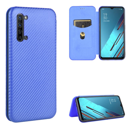 Carbon Fiber Texture Magnetic Horizontal Flip TPU + PC + PU Leather Case with Card Slot, For OPPO Reno3 5G / Find X2 Lite, For OPPO Reno3 5G (Japanese Version), For OPPO Reno3 Pro 5G / Find X2 Neo, For OPPO Reno4 4G