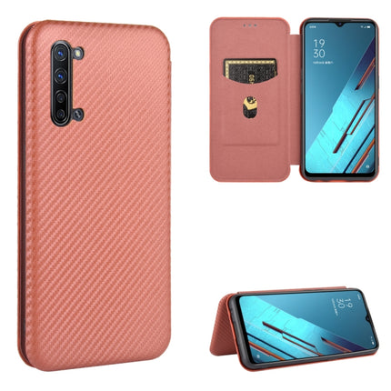 Carbon Fiber Texture Magnetic Horizontal Flip TPU + PC + PU Leather Case with Card Slot, For OPPO Reno3 5G / Find X2 Lite, For OPPO Reno3 5G (Japanese Version), For OPPO Reno3 Pro 5G / Find X2 Neo, For OPPO Reno4 4G