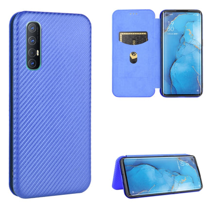 Carbon Fiber Texture Magnetic Horizontal Flip TPU + PC + PU Leather Case with Card Slot, For OPPO Reno3 5G / Find X2 Lite, For OPPO Reno3 5G (Japanese Version), For OPPO Reno3 Pro 5G / Find X2 Neo, For OPPO Reno4 4G