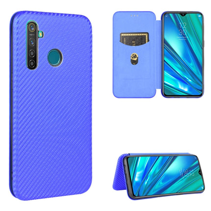 Carbon Fiber Texture Magnetic Horizontal Flip TPU + PC + PU Leather Case with Card Slot, For OPPO Reno4 5G, For OPPO Reno4 Pro 4G, For OPPO Rnoe Ace, For OPPO Realme 5 Pro / Realme Q