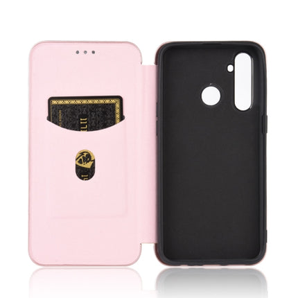 Carbon Fiber Texture Magnetic Horizontal Flip TPU + PC + PU Leather Case with Card Slot, For OPPO Realme 5 / Realme 5s, For OPPO Realme 6 Pro, For OPPO Realme 6, For OPPO Realme X3