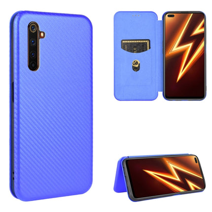 Carbon Fiber Texture Magnetic Horizontal Flip TPU + PC + PU Leather Case with Card Slot, For OPPO Realme 5 / Realme 5s, For OPPO Realme 6 Pro, For OPPO Realme 6, For OPPO Realme X3