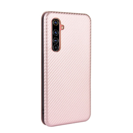Carbon Fiber Texture Magnetic Horizontal Flip TPU + PC + PU Leather Case with Card Slot, For OPPO Realme X50 Pro / X50 Pro 5G, For OPPO Realme X50 / X50 5G, For OPPO Realme XT / X2 / K5