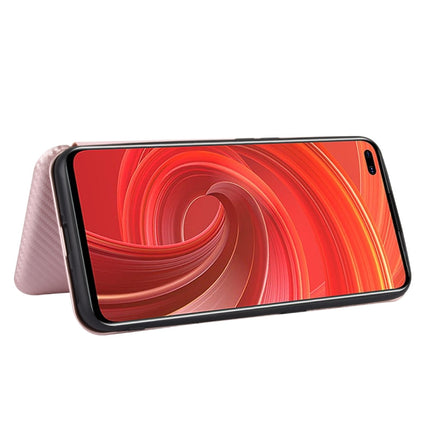Carbon Fiber Texture Magnetic Horizontal Flip TPU + PC + PU Leather Case with Card Slot, For OPPO Realme X50 Pro / X50 Pro 5G, For OPPO Realme X50 / X50 5G, For OPPO Realme XT / X2 / K5