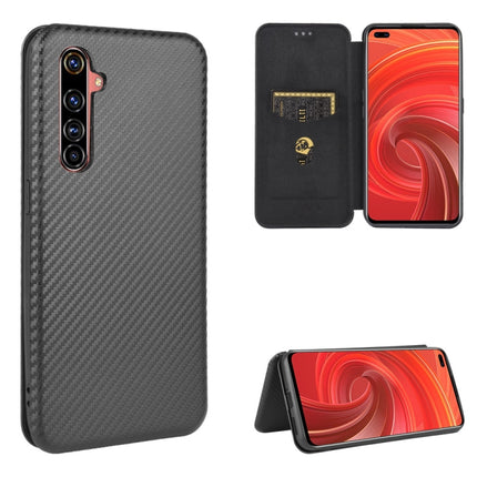 Carbon Fiber Texture Magnetic Horizontal Flip TPU + PC + PU Leather Case with Card Slot, For OPPO Realme X50 Pro / X50 Pro 5G, For OPPO Realme X50 / X50 5G, For OPPO Realme XT / X2 / K5