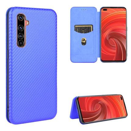 Carbon Fiber Texture Magnetic Horizontal Flip TPU + PC + PU Leather Case with Card Slot, For OPPO Realme X50 Pro / X50 Pro 5G, For OPPO Realme X50 / X50 5G, For OPPO Realme XT / X2 / K5
