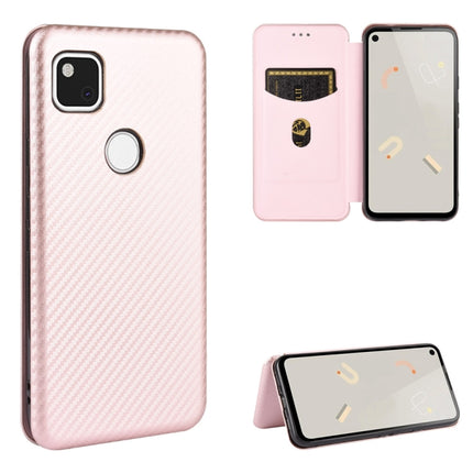 Carbon Fiber Texture Magnetic Horizontal Flip TPU + PC + PU Leather Case with Card Slot, For Google Pixel 4a, For Google Pixel 3 XL, For Google Pixel 3a XL, For Google Pixel 3a