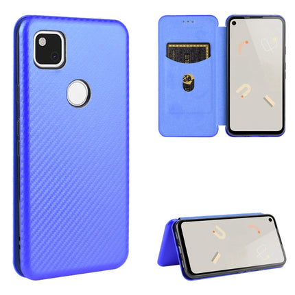 Carbon Fiber Texture Magnetic Horizontal Flip TPU + PC + PU Leather Case with Card Slot, For Google Pixel 4a, For Google Pixel 3 XL, For Google Pixel 3a XL, For Google Pixel 3a