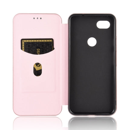 Carbon Fiber Texture Magnetic Horizontal Flip TPU + PC + PU Leather Case with Card Slot, For Google Pixel 3, For Google Pixel 4 XL, For Google Pixel 4