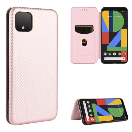 Carbon Fiber Texture Magnetic Horizontal Flip TPU + PC + PU Leather Case with Card Slot, For Google Pixel 3, For Google Pixel 4 XL, For Google Pixel 4