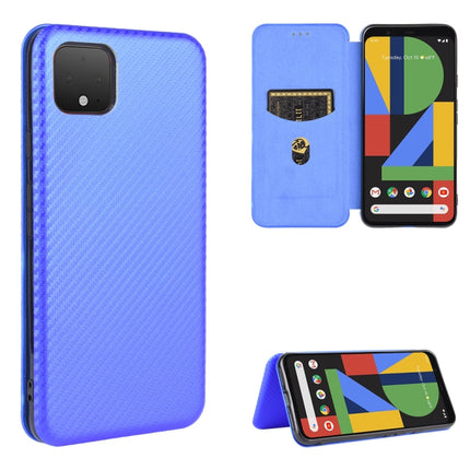 Carbon Fiber Texture Magnetic Horizontal Flip TPU + PC + PU Leather Case with Card Slot, For Google Pixel 3, For Google Pixel 4 XL, For Google Pixel 4