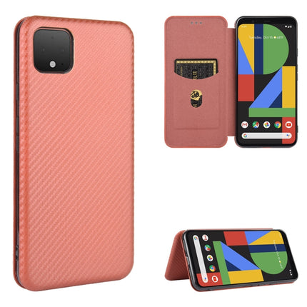 Carbon Fiber Texture Magnetic Horizontal Flip TPU + PC + PU Leather Case with Card Slot, For Google Pixel 3, For Google Pixel 4 XL, For Google Pixel 4