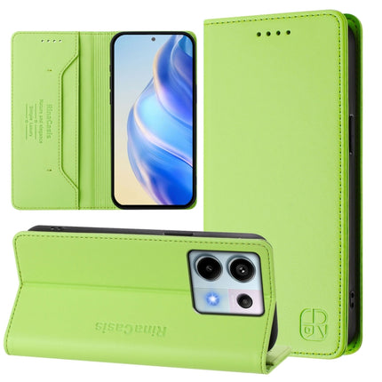 RC01 Dual-Folded Magnetic Suction RFID Leather Phone Case, For Xiaomi Poco X6 Neo 5G, For Xiaomi Poco X6 Pro / Redmi K70E, For Xiaomi Poco X6 5G / Redmi Note 13 Pro 5G