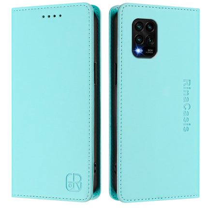 RC01 Dual-Folded Magnetic Suction RFID Leather Phone Case, For Xiaomi Mi 10 Lite