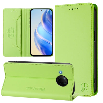 RC01 Dual-Folded Magnetic Suction RFID Leather Phone Case, For Xiaomi Mi 11 Pro, For Xiaomi Mi 11, For Xiaomi Mi 10T Lite 5G
