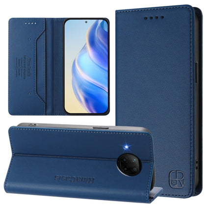 RC01 Dual-Folded Magnetic Suction RFID Leather Phone Case, For Xiaomi Mi 11 Pro, For Xiaomi Mi 11, For Xiaomi Mi 10T Lite 5G