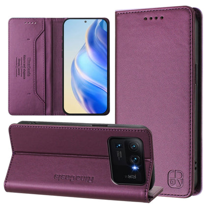 RC01 Dual-Folded Magnetic Suction RFID Leather Phone Case, For Xiaomi Poco X3 GT, For Xiaomi Poco X3 / X3 NFC / X3 Pro, For Xiaomi Mi 11 Ultra