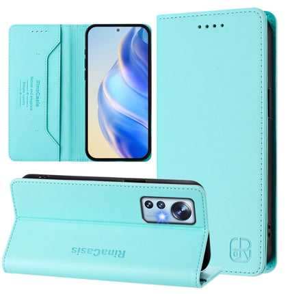 RC01 Dual-Folded Magnetic Suction RFID Leather Phone Case, For Xiaomi 12 Pro / 12S Pro, For Xiaomi 12 5G / 12X 5G / 12S 5G, For Xiaomi 12 Lite