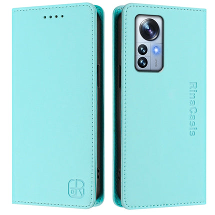 RC01 Dual-Folded Magnetic Suction RFID Leather Phone Case, For Xiaomi 12 Pro / 12S Pro, For Xiaomi 12 5G / 12X 5G / 12S 5G, For Xiaomi 12 Lite
