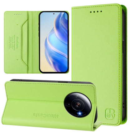 RC01 Dual-Folded Magnetic Suction RFID Leather Phone Case, For Xiaomi 13 Pro 5G, For Xiaomi 13 5G, For Xiaomi 12S Ultra