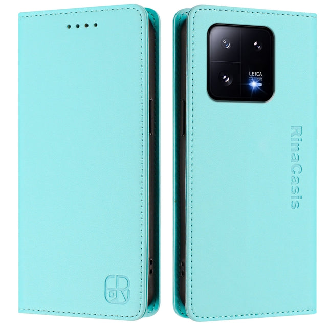 RC01 Dual-Folded Magnetic Suction RFID Leather Phone Case, For Xiaomi 13 Pro 5G, For Xiaomi 13 5G, For Xiaomi 12S Ultra